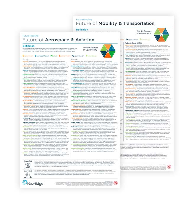 Future Proofing Landscapes - Aerospace, Transportation & Equipment